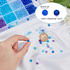1050Pcs 15 Style Blue Series Transparent & Opaque Acrylic/Plastic Beads MACR-CA0001-10-2