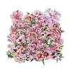 50Pcs Flower PVC Waterproof Stickers STIC-D300-06-1