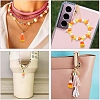 DIY Barrel Plastic Beads & Resin Candy Corn Pendant Making Kits DIY-YW0011-81-6