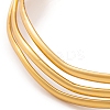 7Pcs PVD Vacuum Plating 304 Stainless Steel Wave Bangles Set for Women BJEW-A011-10A-G-3