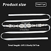 Flower Full Crystal & Montana Rhinestone Handmade Bridal Belts for Wedding Dresses AJEW-WH20006-233A-02-2
