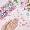 500PCS 5-Petal ABS Plastic Imitation Pearl Bead Caps KY-SC0002-01-3