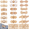 10 Styles Alloy Snap Lock Clasps FIND-CP0002-81-1