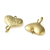 304 Stainless Steel Pendants STAS-H185-01G-2