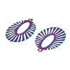 201 Stainless Steel Filigree Pendants SA-CBABBC3-01-2