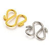 60Pcs 2 Colors 304 Stainless Steel Hook Clasps STAS-UN0050-71-2