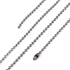 Tarnish Resistant 304 Stainless Steel Ball Chain Necklaces LS-CHS-O005-B-1.5mm-3