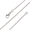 Brass Curb Chains Necklaces for Women NJEW-D302-73P-4