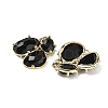 Natural Obsidian Links connectors G-E526-28O-2