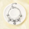 Alloy European Beads Charm Bracelets LS-BJEW-F495-15P-1