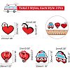 9Pcs 3 Style Hospital Theme Food Grade Eco-Friendly Silicone Focal Beads SIL-CA0001-35-2