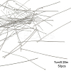 50Pcs 304 Stainless Steel Flat Head Pins STAS-YW0002-73A-1