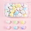 40Pcs UV Plating Acrylic Beads MACR-FS0002-18-7