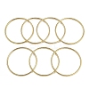 7Pcs Round Vacuum Plating PVD Vacuum Plating 201 Stainless Steel Bangles Sets for Women BJEW-F476-08G-03-3