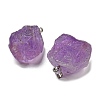 Raw Rough Natural Amethyst Pendants G-M405-02P-05-2