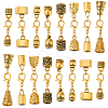 32Pcs 8 Styles Alloy Cord Ends HJEW-SC0003-10-1