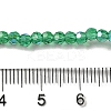 Electroplate Transparent Glass Beads Strands EGLA-A035-T3mm-L18-4