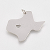 Tarnish Resistant 201 Stainless Steel Pendants STAS-T038-71-2