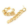 Rack Plating Brass Chain Ear Studs for Women EJEW-Q770-15G-2