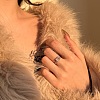 Oval & Rectangle 925 Sterling Silver Micro Pave Cubic Zirconia Finger Rings for Women RJEW-F180-03P-6