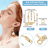 30Pcs Brass Leverback Earring Findings FIND-BBC0003-20G-2