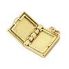 Book with Cross Brass Pendants KK-I364-49G-2