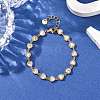 304 Stainless Steel Link Chain Bracelets for Women LS-BJEW-A047-03G-2