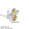 Ocean 304 Stainless Steel Cuff Open Rings FS-WG68FEB-04-1
