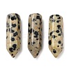 Natural Dalmatian Jasper Pointed Pendants G-C158-05B-1