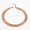 Alloy Mesh Chain Choker Necklaces for Women FS-WGFCB03-01-3