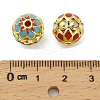 Brass Enamel Beads KK-Q080-01A-3