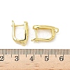 Brass Teardrop Hoop Earring Findings KK-G536-06G-3
