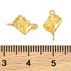 Brass Pave Cubic Zirconia Rectangle Connector Charms KK-P347-05G-02-4