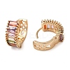 Brass Hoop Earrings for Women EJEW-M238-12KCG-2