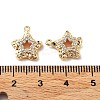 Rack Plating Brass Micro Pave Cubic Zirconia Pendants KK-K333-88G-3