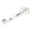 Tibetan Style Alloy Skeleton Key Big Pendants TIBEP-Q043-021-RS-2