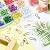 360Pcs 12 Colors Spray Painted Iron Calabash Pins IFIN-YW0001-65-5