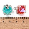 AB Color Resin Polygon Pendants RESI-U002-03-3