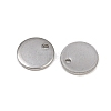 Tarnish Resistant 201 Stainless Steel Stamping Blank Tag Pendants STAS-Q025-1-2