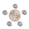 Alloy Rhinestone European Beads X-CPDL-H998-18-3