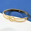 304 Stainless Steel Hinged Bangles for Women BJEW-C114-04G-2