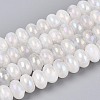 Electroplate Natural Quartz Crystal Beads Strands G-T144-37-4