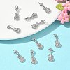 SHEGRACE Brass Micro Pave Cubic Zirconia Pendants XGRQ3D739-479P-4