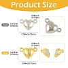 10 Bags Alloy Magnetic Clasps with Loops FIND-FS0004-88G-4
