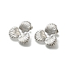304 Stainless Steel Flower Stud Earrings for Women EJEW-U027-03P-2