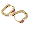 304 Stainless Steel Oval Hoop Earrings EJEW-B109-02G-08-2