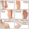 18Pcs 9 Styles Silicone Heelpiece Adhesive Pads AJEW-AR0004-88-3
