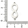 304 Stainless Steel Connector Charms STAS-F328-01P-3