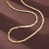 304 Stainless Steel Twisted Snake Chain Necklaces NJEW-Q013-08G-1