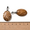 Natural Picture Jasper Pendants G-Z055-03P-25-3